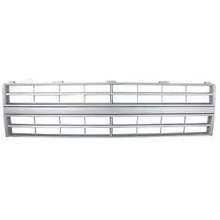 Geared2Golf Grille with Single Rectangle Headlamp without Molding Holes for 1985-1987 Pickup, Argent GE1850079